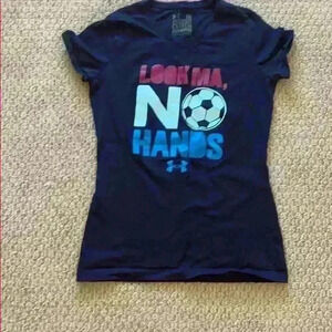 Under Armour Look am no hands shirt